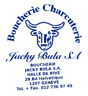 Boucherie Jacky Bula SA Logo, Halle de Rive, 29 Bd Helvétique, 1207 Genève