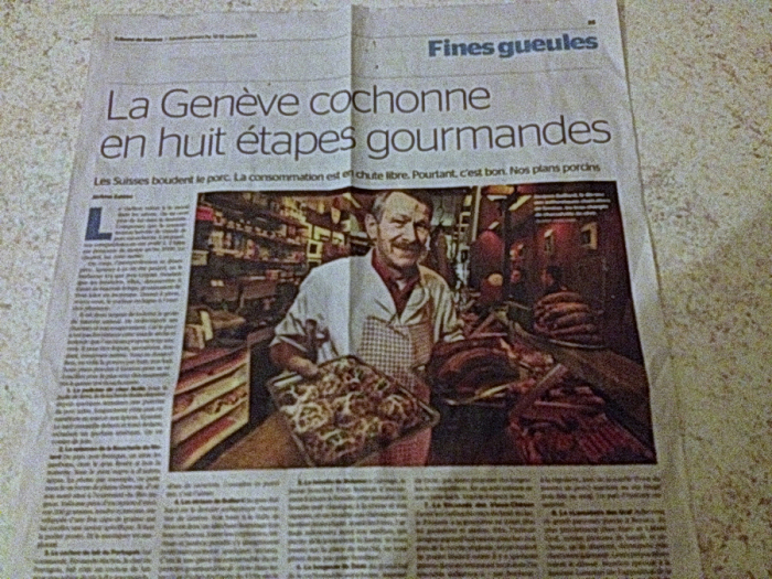 Vu dans la Tribune de Genève